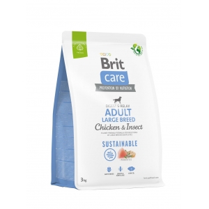 Brit Care Sustainable Adult Large Breed Chicken&Insect koeratoit 3kg