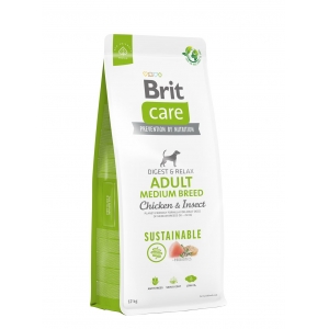 Brit Care Sustainable Adult Medium Breed Chicken&Insect koeratoit 12kg