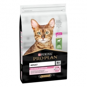 Purina Pro Plan kassitoit Delicate lambaga, 10 kg