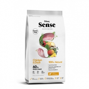 Dibaq Sense GF chicken and duck grain-free dog food 12kg