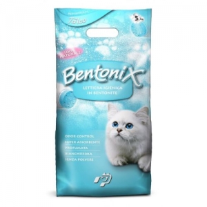 Бентонитовый наполнитель для кошачьего туалета Bentonix с ароматом талька 5 кг