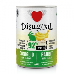 Disugual Fruit консервы для собак с кроликом и бананом 400г