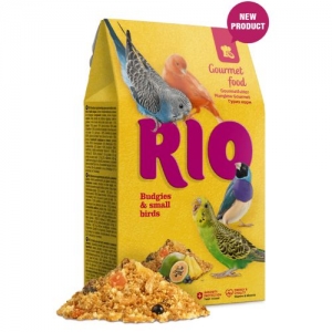 Деликатесный корм Rio Gourmet для волнистых попугайчиков и мелких попугаев 250г