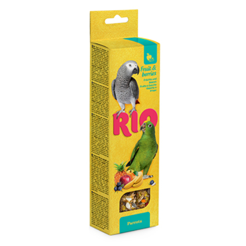 Палочки для лакомства Rio с фруктами и ягодами для попугаев 2х75г