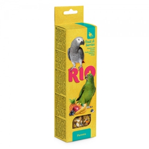 Палочки для лакомства Rio с фруктами и ягодами для попугаев 2х75г