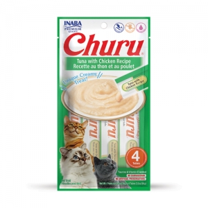 Churu Tuna and Chicken лакомство для кошек 14г x4