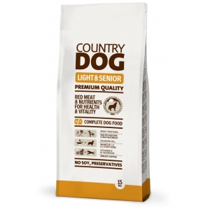 Country Dog Light & Senior koeratoit 15kg