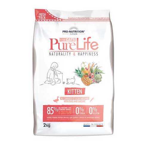 Pro-Nutrition PureLife pardiliha ja sardiinidega teraviljavaba kassipojatoit 400g