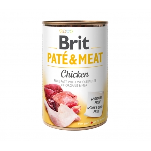 Brit Care Chicken Paté & Meat konserv koertele 400g