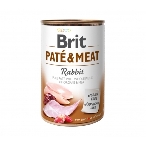 Brit Care Rabbit Paté &amp; Meat konserv koertele 400g