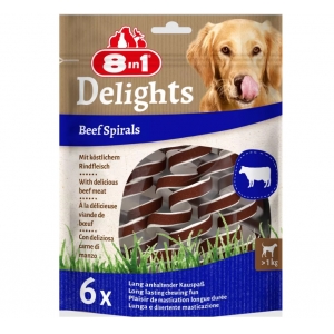 8in1 DELIGHTS Beef Spirals närimiskondid koertele 60g N6