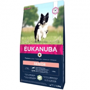 EUKANUBA Senior lambaliha ja riisiga väikestele ja keskmistele koertele 2.5 kg