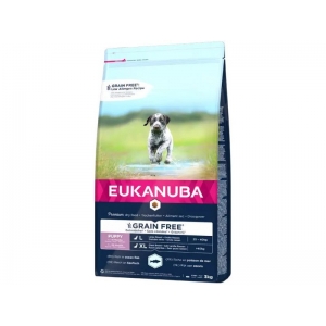 EUKANUBA Puppy ookeanikalaga suurtele koertele teraviljavaba 3 kg