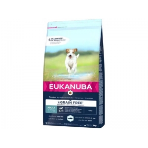 EUKANUBA Adult ookeanikalaga väikestele ja keskmistele koertele teraviljavaba 3 kg