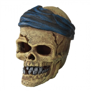 Аквариумный декор Pirate skull headcrack 7,2x6x7,8см