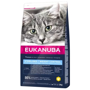 EUKANUBA Adult kanalihaga steriliseeritud / ülekaalulistele kassidele 2 kg