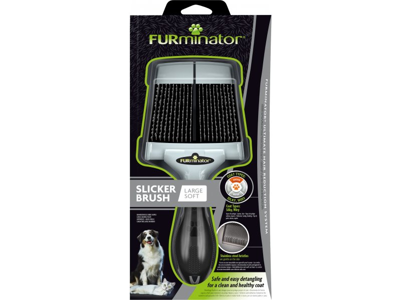 FURminator Dog&Cat Slicker Brush L, мягкая