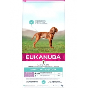 EUKANUBA Puppy с курицей для щенков с чувствительным пищеварением 12кг
