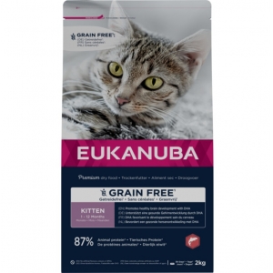 EUKANUBA Kitten teraviljavaba lõhega kassipoegadele 2 kg