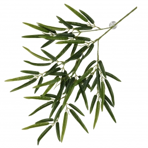 Террариумный декор свисающее растение с присосками Bamboo 65x35x4см зеленое