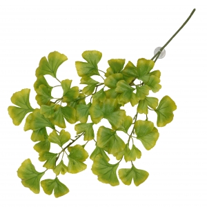 Террариумный декор свисающее растение с присосками Ginko 63x36x5см зеленое