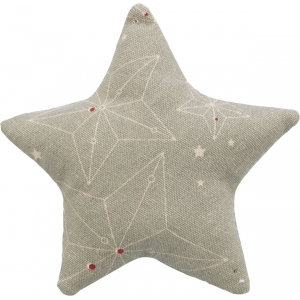 Игрушка для кошки Xmas cushion star, cotton, catnip, 10 cm