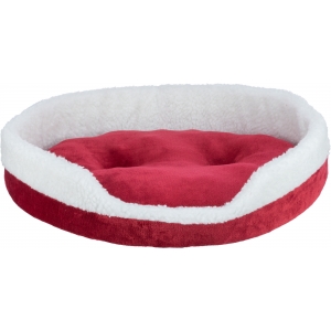 Лежак Xmas bed Nevio, 70 × 60 cm, белый/красный
