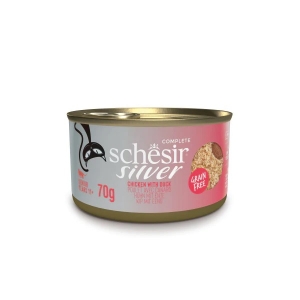 Schesir Silver Cat kanaliha + part vaht eakatele kassidele 70g