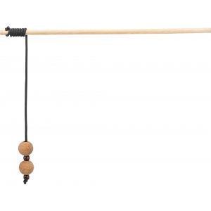 Игрушка для кошки CityStyle playing rod with balls, wood/cork, 40 cm