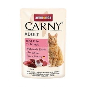 ANIMONDA Carny Cat Adult veis+kalkun+krevett 85gr