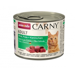 ANIMONDA Carny Cat Adult loomaliha+kalkun+küülik 200g