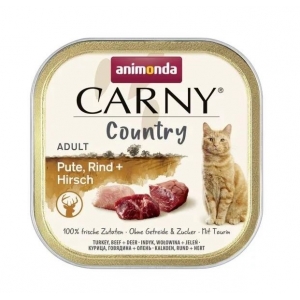 ANIMONDA Country Cat Adult veis+kalkun+põder 100g