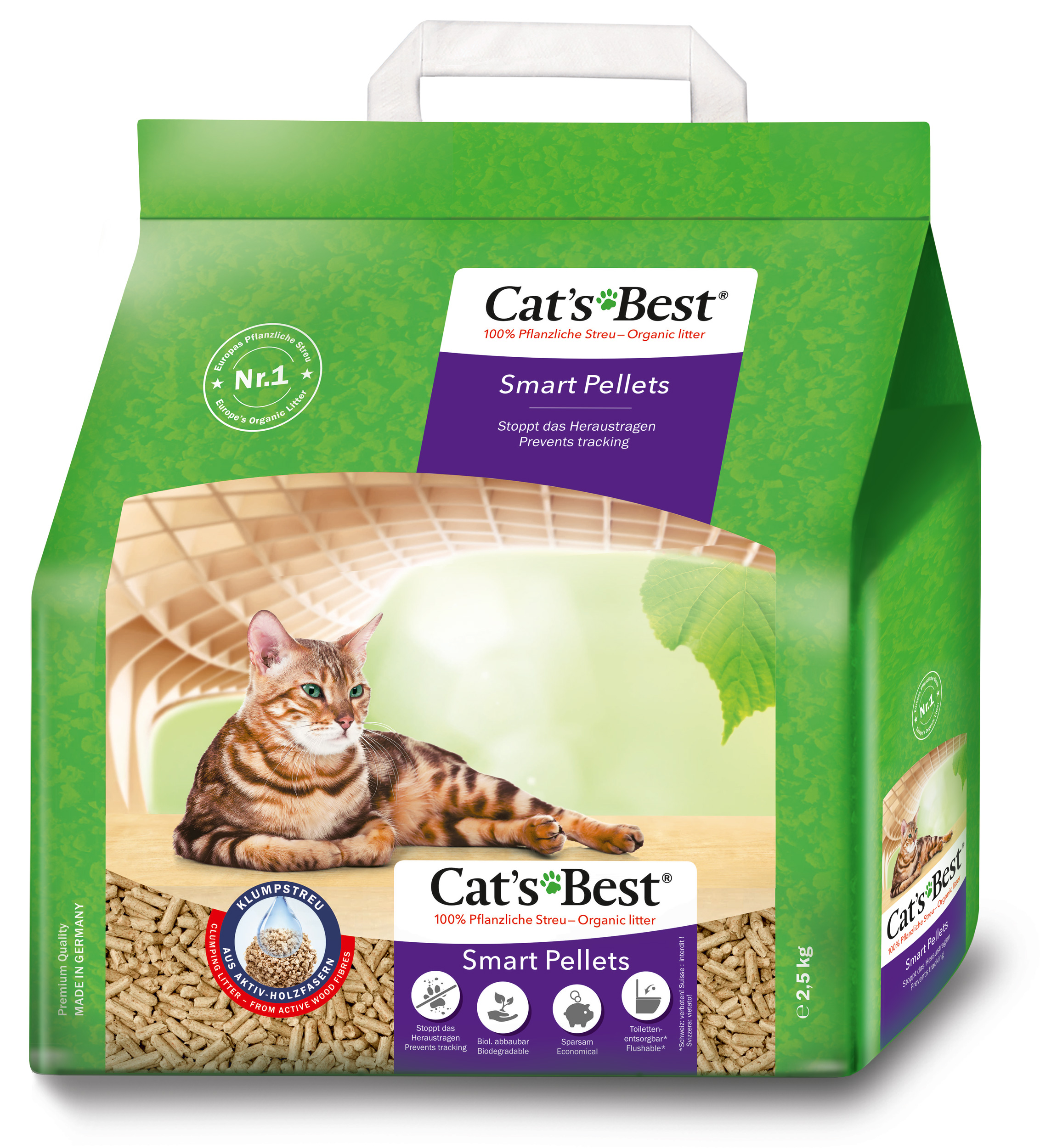 Cat's Best Smart paakuvad puidugraanulid 5L 2,5kg