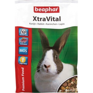 Beaphar XtraVital Rabbit 1kg, täisratsiooniline toit küülikutele