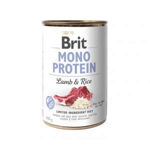 Brit Mono Protein Lamb &amp; Rice konserv koertele 400g