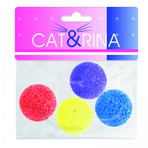 Cat & Rina kõlisevad pallid kassidele 4tk