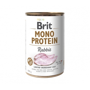 Brit Mono Protein Rabbit konserv koertele 400g