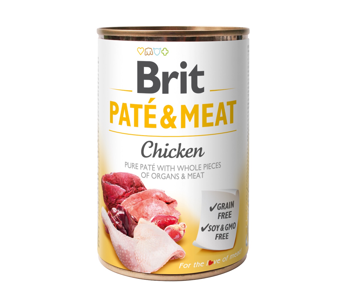 Brit Care Chicken Paté & Meat konserv koertele 400g