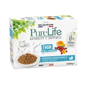 Pro-Nutrition PureLife tuunikala ja kõrvits konserv kassile 12x85g