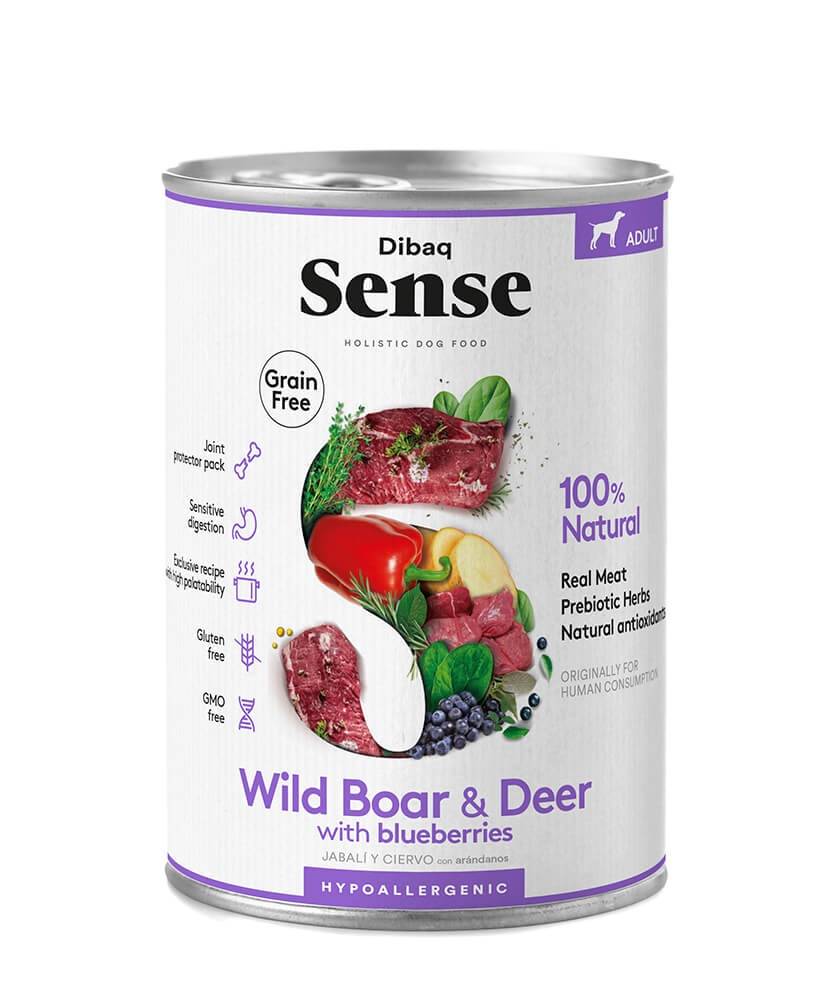 Dibaq Sense Wild Boar & Deer konserv koertele 380g