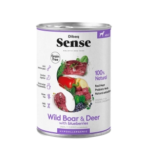 Dibaq Sense Wild Boar & Deer konserv koertele 380g