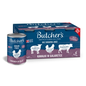 Butcher's Original konserv koertele veis/lammas/kana 400g x 6tk