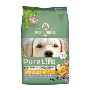 Pro-Nutrition PureLife Adult Light/Sterilized Chicken 2kg