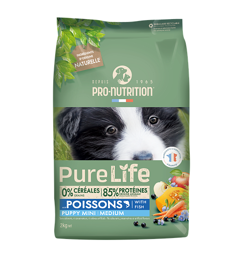 Pro-Nutrition PureLife Puppy Mini/Medium Fish 2kg