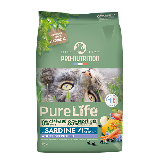 Pro-Nutrition Pure Life Adult Sterilised with Sardine 2kg