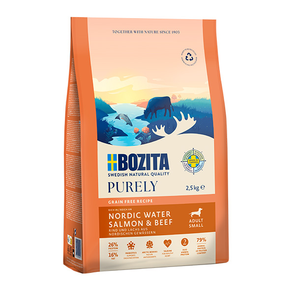 Bozita Purely Adult Small GF Salmon & Beef 2,5kg