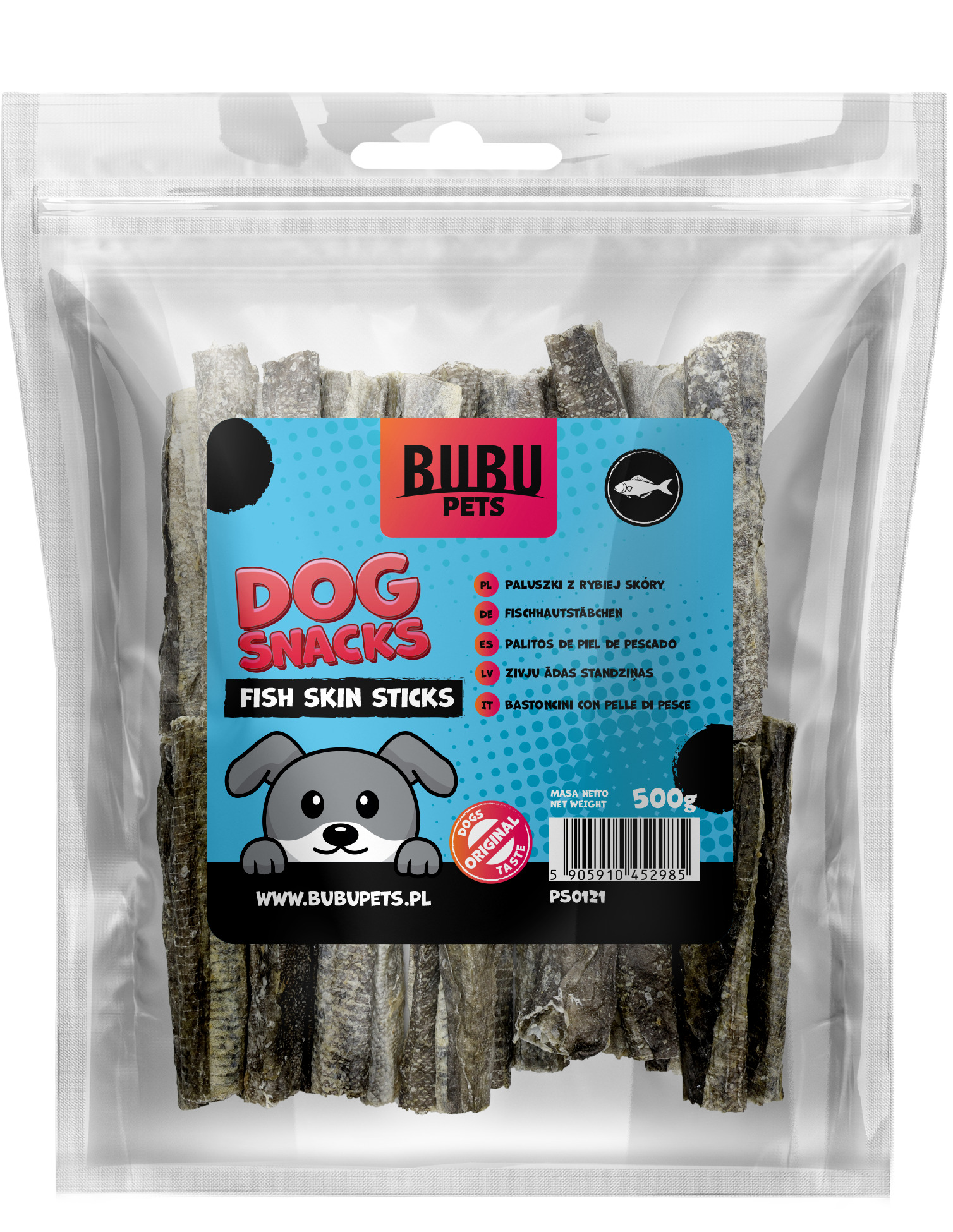 Bubu Pets koeramaius kalanahast pulgad 500g