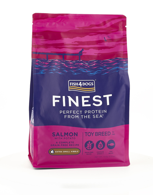 Fish4Dogs koera täissööt Finest extra/väike graanul lõhe/kartul 1,5kg