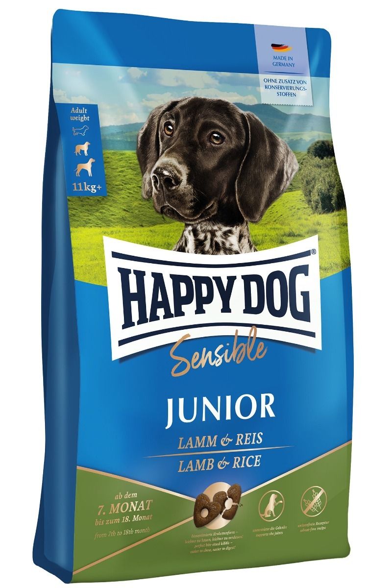 Happy Dog Sensible Junior Lamm&Reis 10kg