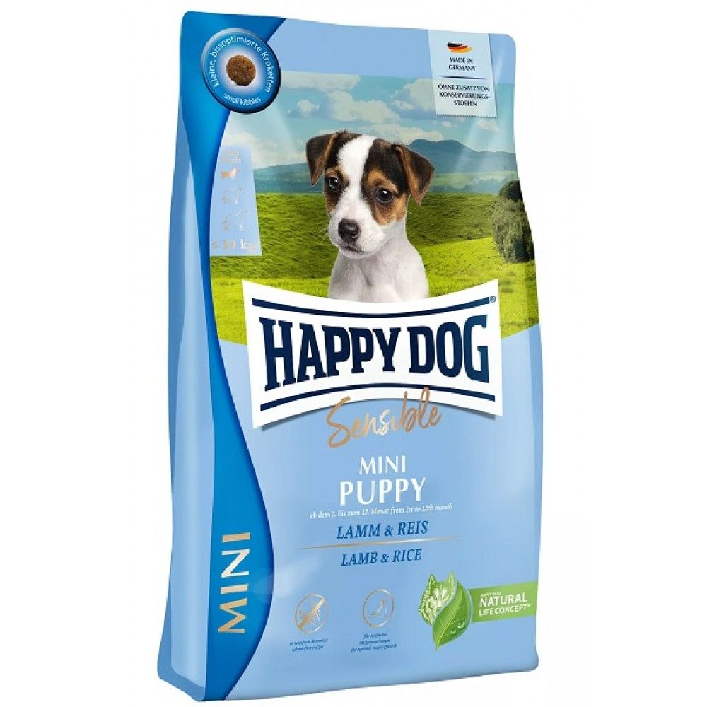 Happy Dog Sensible Mini Puppy Lamb/Rice 800g